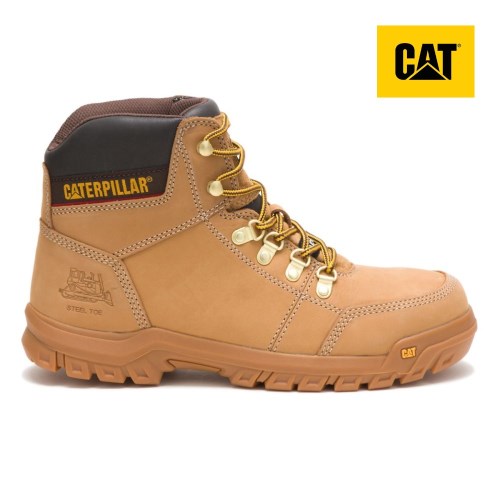 Pánské Pracovní Boty Caterpillar Outline Steel Toe Hnědé (CZ-9BPW)